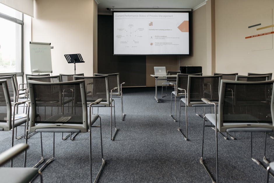 Conference room with professional setup